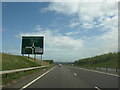 Approaching Stevenston roundabout