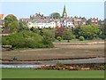 Colourful houses in Alnmouth village