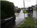 A wet, wet lunchtime in Silverdale Drive