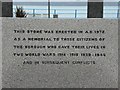 Inscription, War Memorial