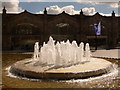 Sheffield: fountain outside the station