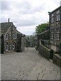 SD9828 : Heptonstall Road - viewed from Town Gate by Betty Longbottom