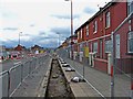 Manchester Metrolink  construction in Manchester Road (A662)