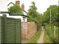 Footpath beside Town Station Cottages