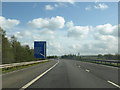 Approaching Junction 9 on the M74