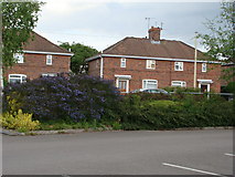 ST5978 : Semi-detached houses opposite car park, Horfield by Ruth Sharville