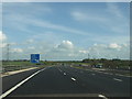 NY4257 : M6 approaching junction 43 by Andrew Abbott