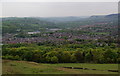 The eastern side of Stalybridge from Hough Hill