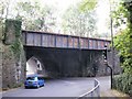 Bassaleg : Pye Corner railway bridge from the east side