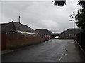 Looking down Garden Close towards Greentrees Crescent