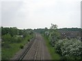 View from Footbridge - East Garforth Station