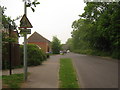 Footpath crossing Wildish Road