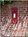 SJ4704 : Victorian wallbox in Stapleton by Richard Law