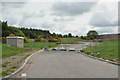 Road into a new housing development at Milton of Leys