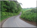 Country road heading for Whiterigg