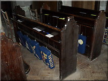 ST7611 : All Saints, Fifehead Neville- kneelers and pews by Basher Eyre