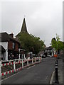 Looking along High Street Downe towards St Mary