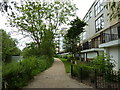 Riverside apartments by the Medway