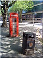 Phone box on Peveril Drive