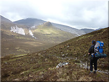 NH0872 : The track above the Allt Cul Doireachan by Karl and Ali