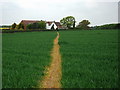 Footpath leading to Hood Lane Cottage, Ansley