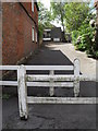 Path up to Petworth Library from the High Street