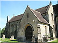 St Andrew, Okeford Fitzpaine: church porch