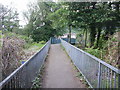 Path leading to bridge across the Sirhowy