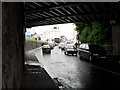 Looking northwards from the railway underpass in Fisherton Street