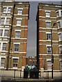 Between two apartment blocks, Royal College Street NW1