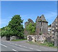 Ruins of Denmylne Castle near Newburgh in Fife