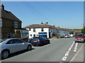 Approaching the junction of Ash Road, Farrant Close and Worlds End Lane