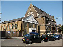TQ3477 : Franciscan church and hall, Peckham by Stephen Craven