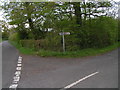 ST6721 : Lane junction on the cycle byway by Rob Purvis