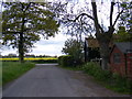 TM2565 : World's End Road, Saxtead Little Green by Geographer