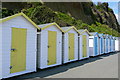 Beach huts at Shanklin