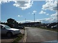 Car park alongside Exeter Airport and Flybe buildings