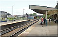 Barry Station : awaiting the arrival of the train from Barry Island