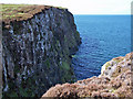 NG1856 : Cliffs towards Dunvegan Head by Richard Dorrell