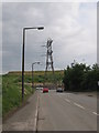ST2176 : Pylon at end of Seawall Road, Cardiff by Gareth James