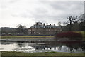 Nantclwyd Hall over the lake