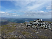 NN6743 : Meall Greigh - summit cairn by Richard Law