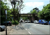 TQ4369 : Chislehurst railway bridge by Basher Eyre