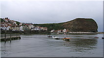 NZ7818 : Entrance to Staithes harbour area by Richard Hoare