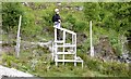 NM6895 : Double-decker stile over deer fence near Loch an Nostarie, Mallaig by Anthony O'Neil