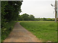 Access road to Belcot Manor Farm