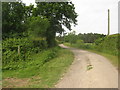 Footpath junction near Barrack Farm (2)