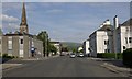 Church spire in central Helensburgh