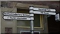 Direction signs at Helensburgh Central station