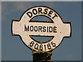 ST8018 : Marnhull: detail of Moorside finger-post by Chris Downer